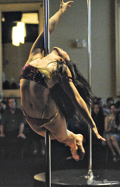 Andrea James Lui performing at Canadian Pole Fitness Association's 2013 Ontario Pole Fitness Championships